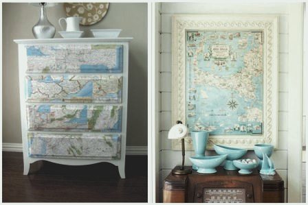 Декупаж мебели обоями своими руками