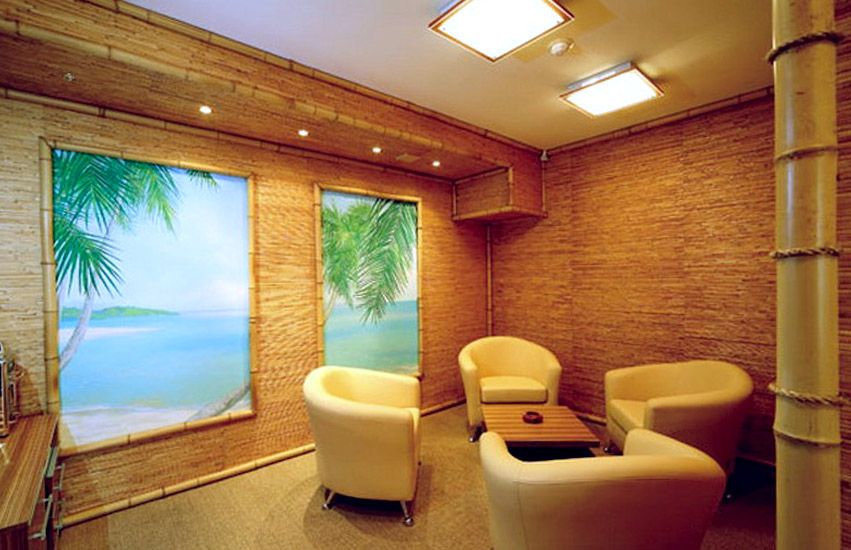 Бамбуковые обои Бамбуковые обои в интерьере