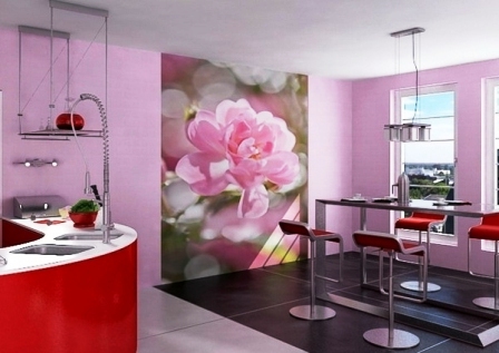 фотообои цветы в кухне фотообои цветы в кухне